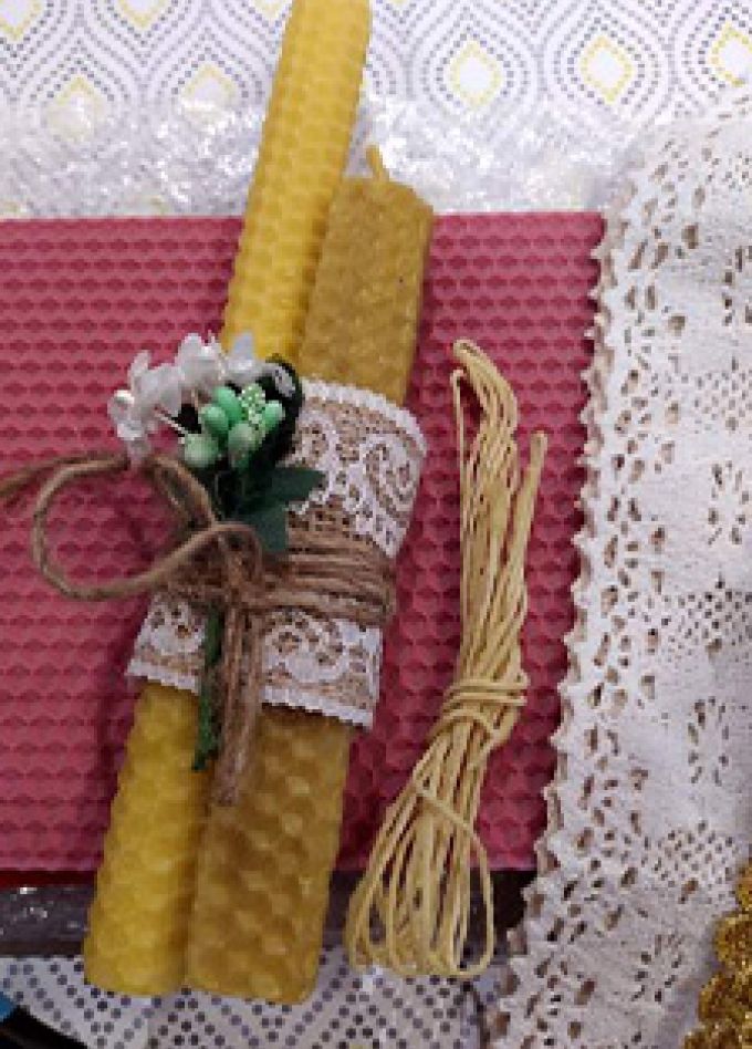 Свечи из вощины. Мастер-класс